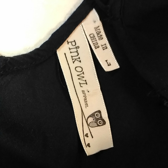 PINK OWL TOP WOMEN'S SIZE L BOHEMIAN, HIPPIE, BOHO. - Picture 5 of 11